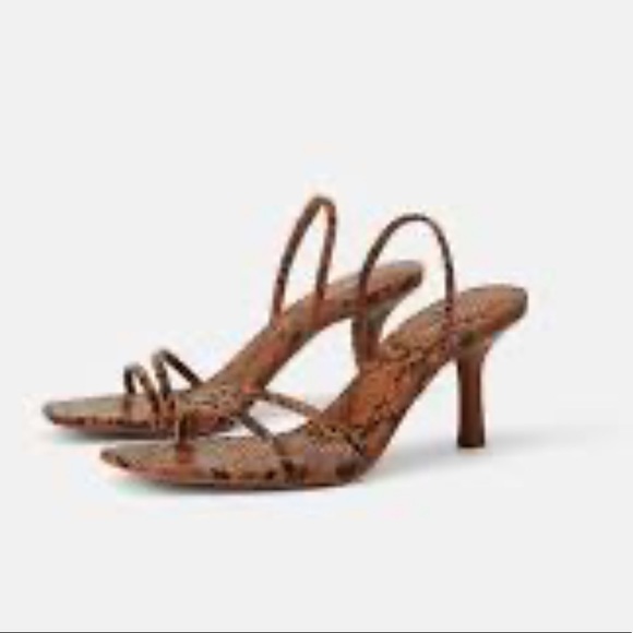 zara snake heels